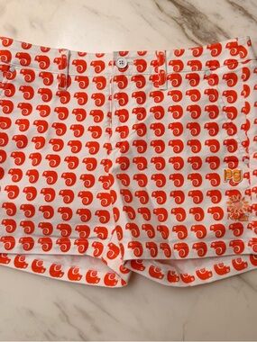 Pearly Gates Women’s Orange Printed Athletic Shorts